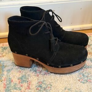 Dr. Scholl's Black Lace Up Original Chic boot